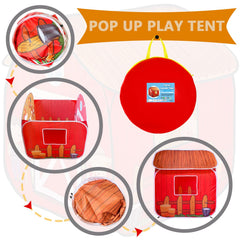 TikOnsYol kids play tent interior with farm elements for imaginative play.