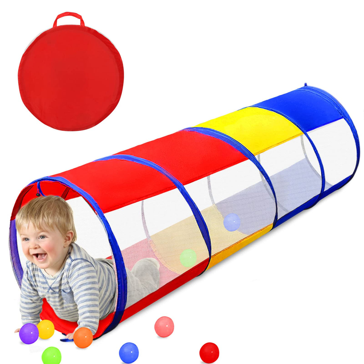TIKTENT Kids Play Tunnel full-length for endless crawling fun