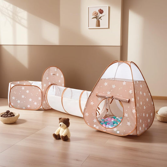 TIKTENT pop-up tent close-up showing sturdy frame for lasting play.
