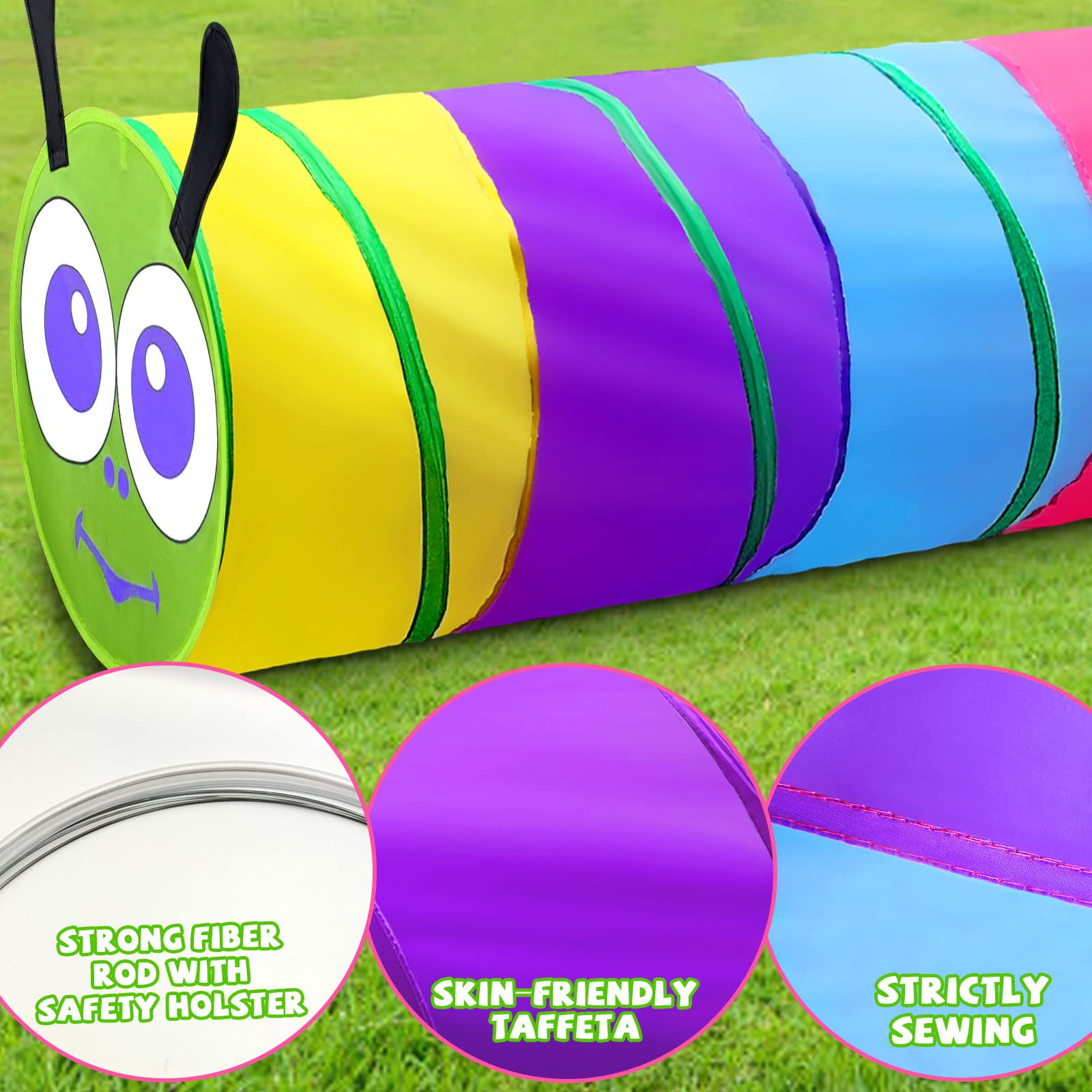 TIKTENT safety design with soft fabric and enclosed frame.