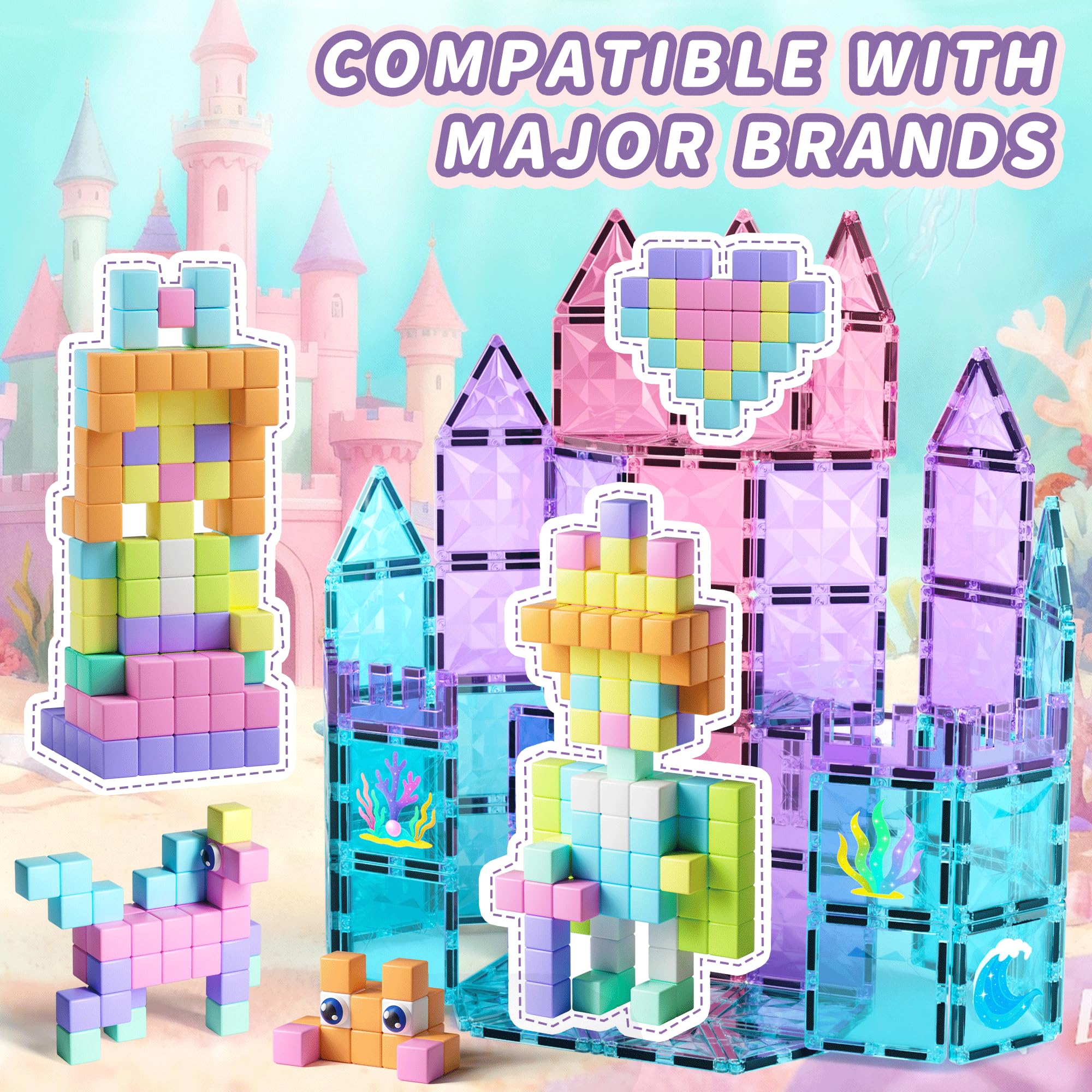 TikTiles compatibility with other magnetic sets encourages larger projects and cooperative play.