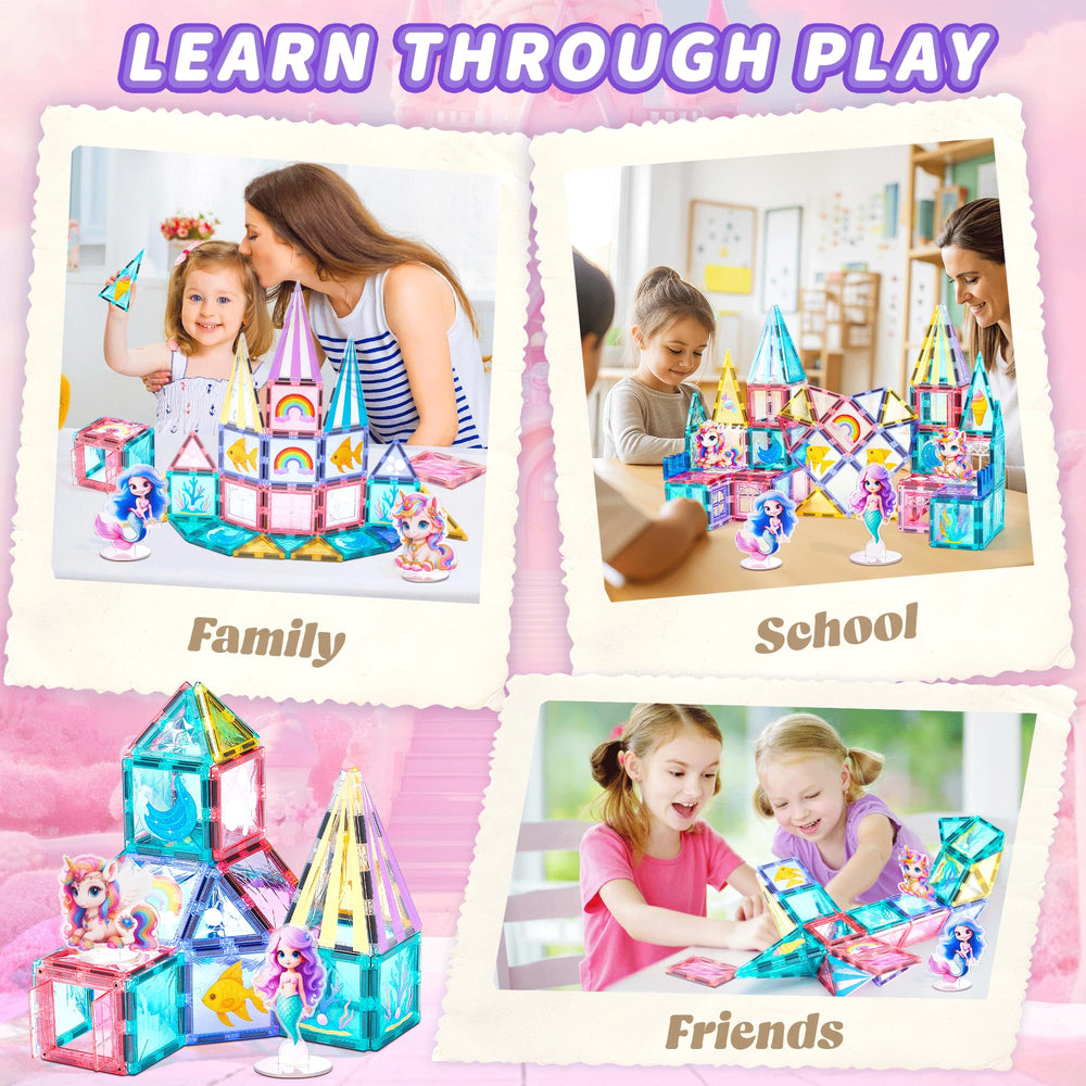 TikTiles durable magnets stay securely sealed for busy, imaginative play.