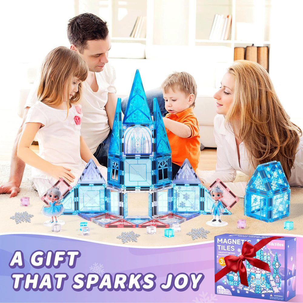 TikTiles winter-themed castle play invites calm, creative exploration.