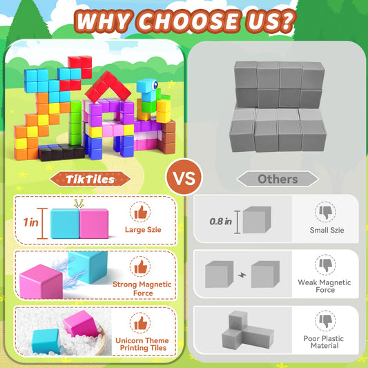 TikTiles magnetic eyes add character to kid-made creations