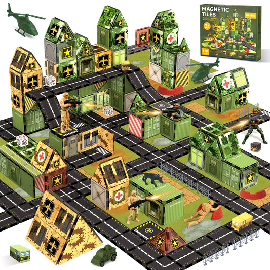 TikTiles military tile set main pack for imaginative building play