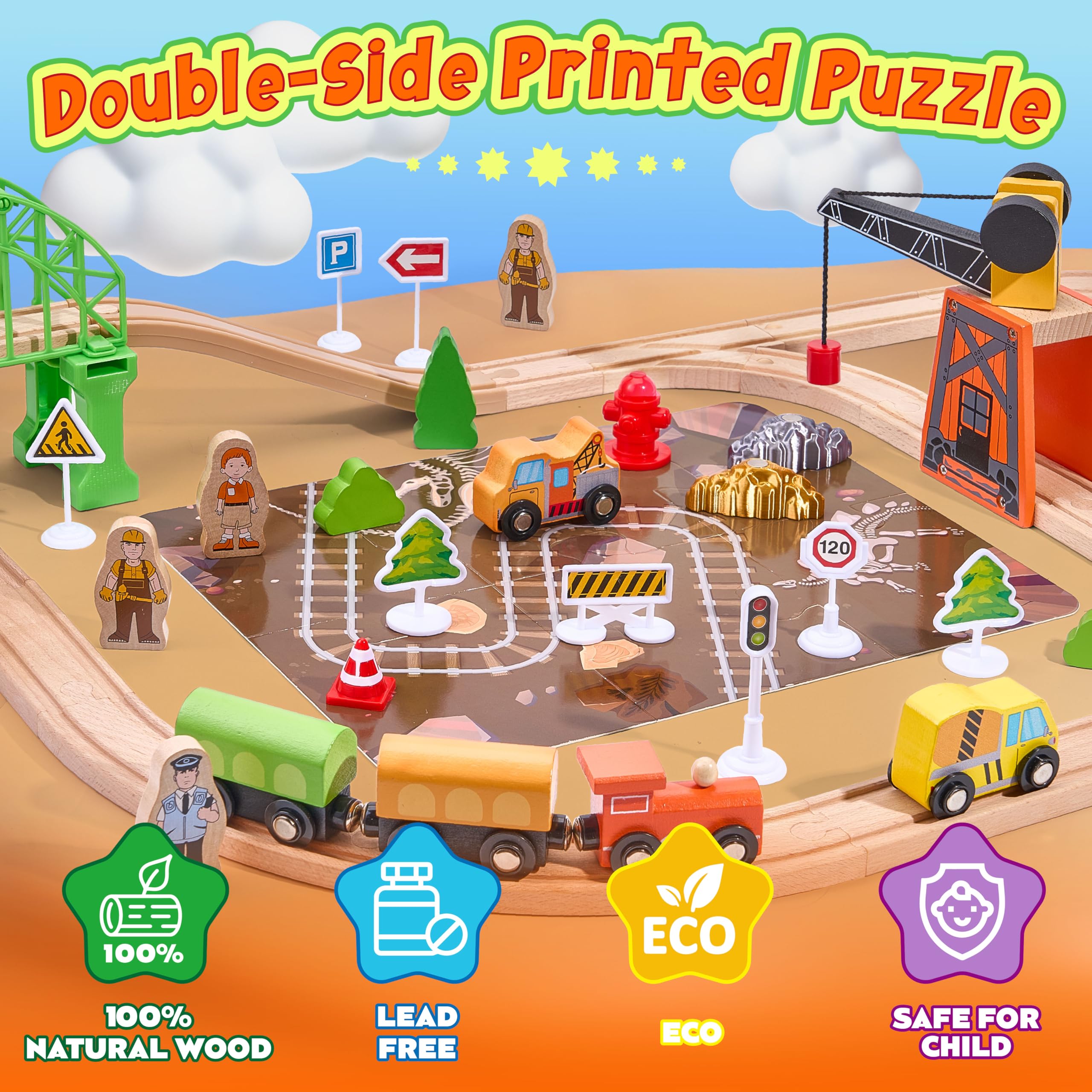 TikTiles mine landscape rail layout for imaginative exploration