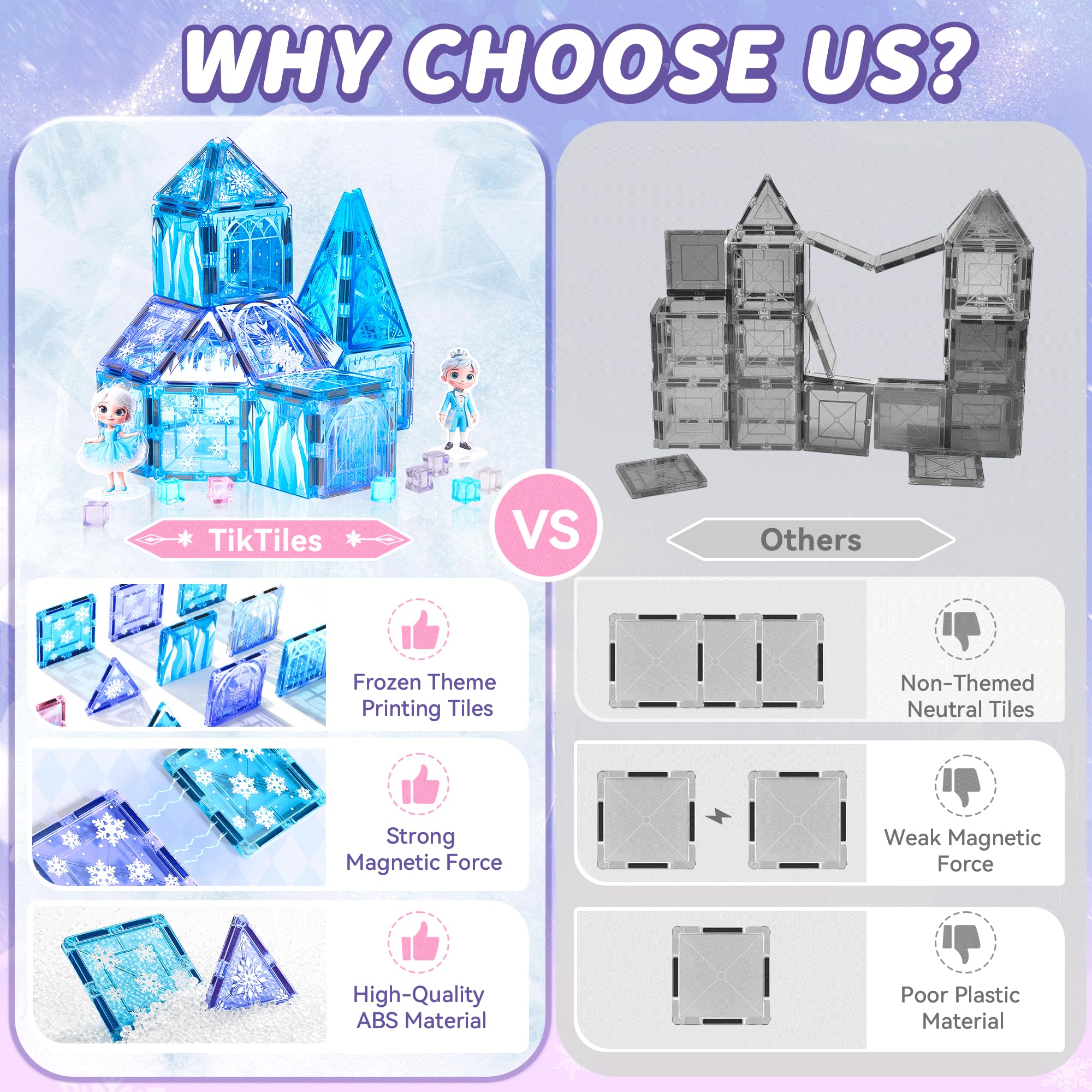 TikTiles snowflakes and ice blocks foster hands-on geometry exploration.