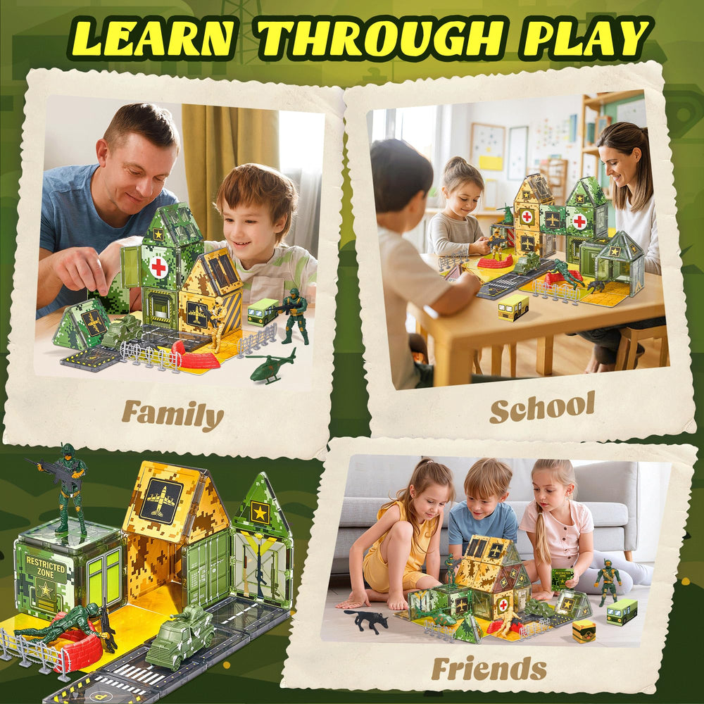 TikTiles STEM learning with geometry and magnetism through building