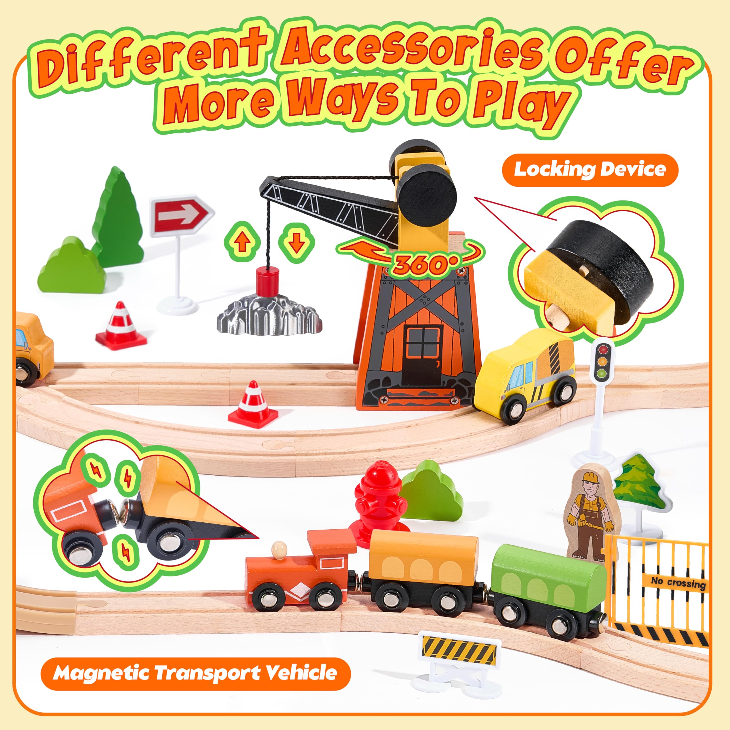 TikTiles magnetic crane in action for interactive pretend play