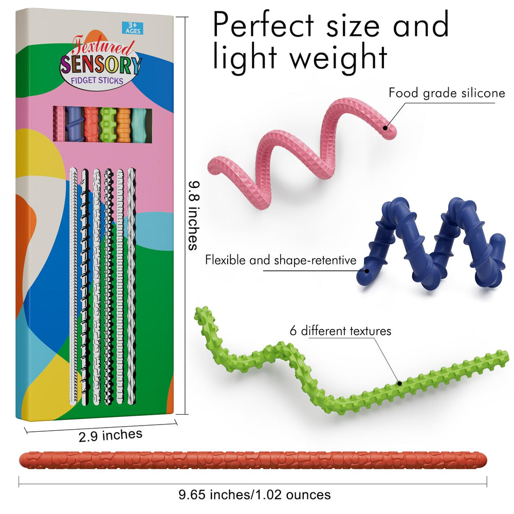 Tikwork color-rich fidget sticks offer versatile activities for kids and adults.