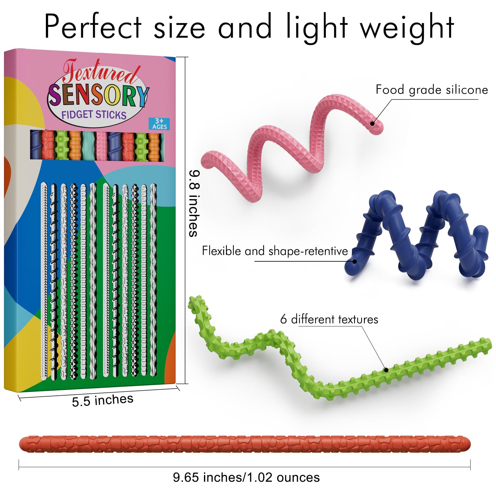 Tikwork patented design fidget stick combines safety and durability for everyday use.