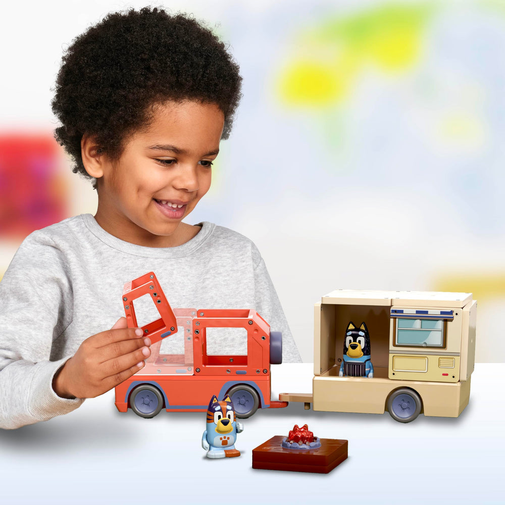Tile Town Bluey Heeler Camper action tile in motion enhances storytelling