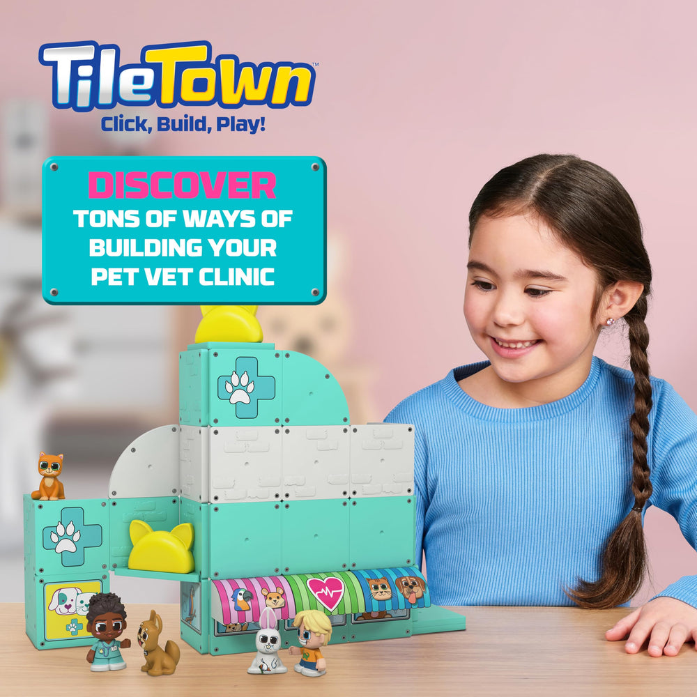 Tile Town Pet Vet magnets built to last through active, creative play sessions.