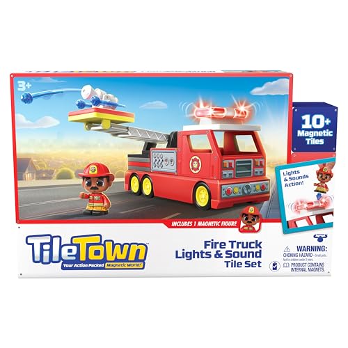 Tile Town water cannon launcher in action for dynamic pretend rescues
