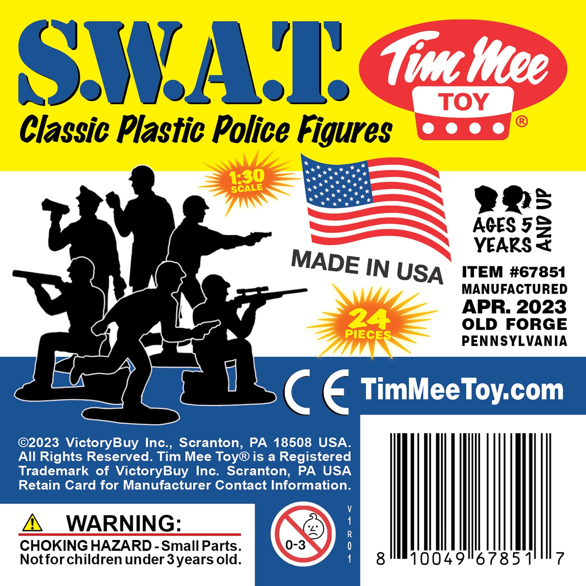 Tim Mee Toy SWAT 24-count set enables immersive skirmish play.