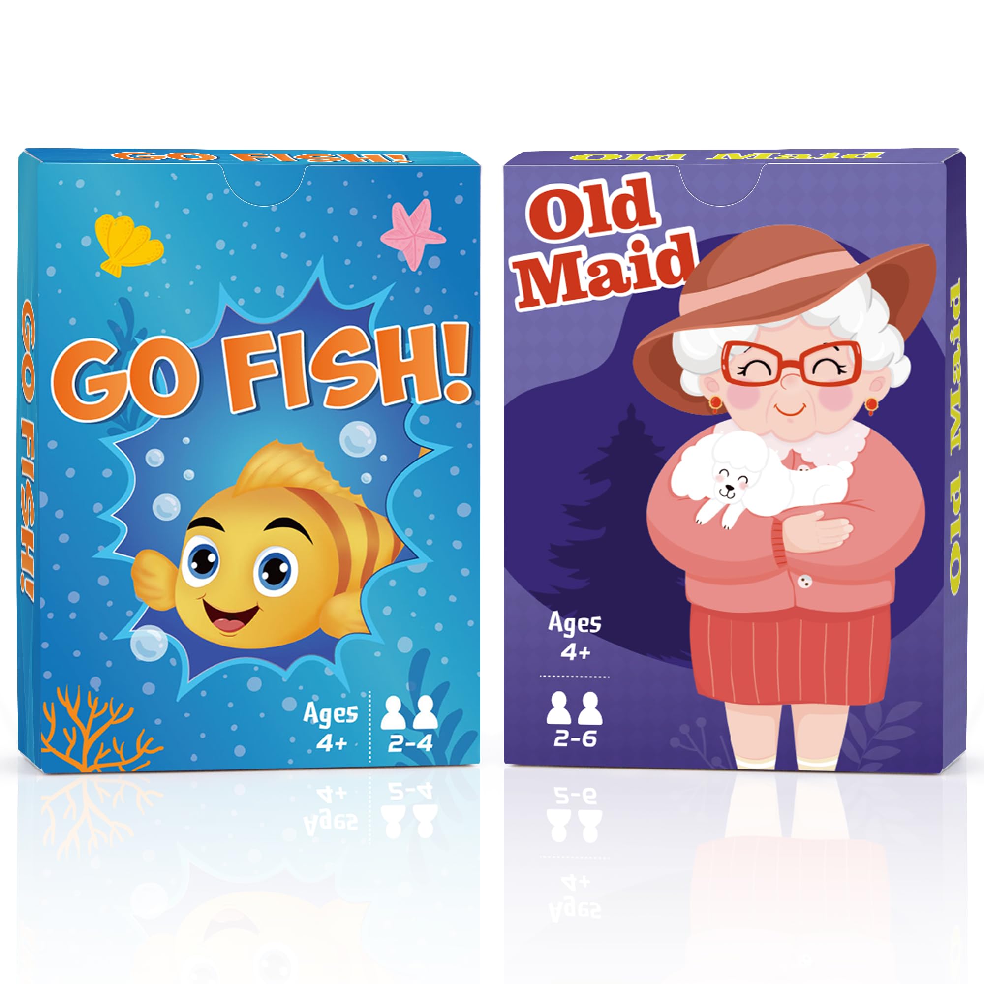 Timenued Go Fish cards for kids, durable and portable for family game night
