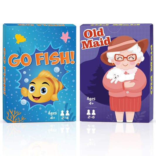 Timenued Go Fish cards for kids, durable and portable for family game night