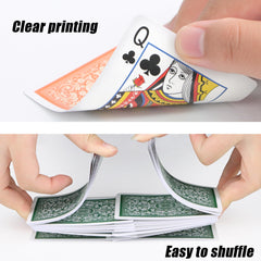 Timenued light blue deck cards for quick setup and easy handling.