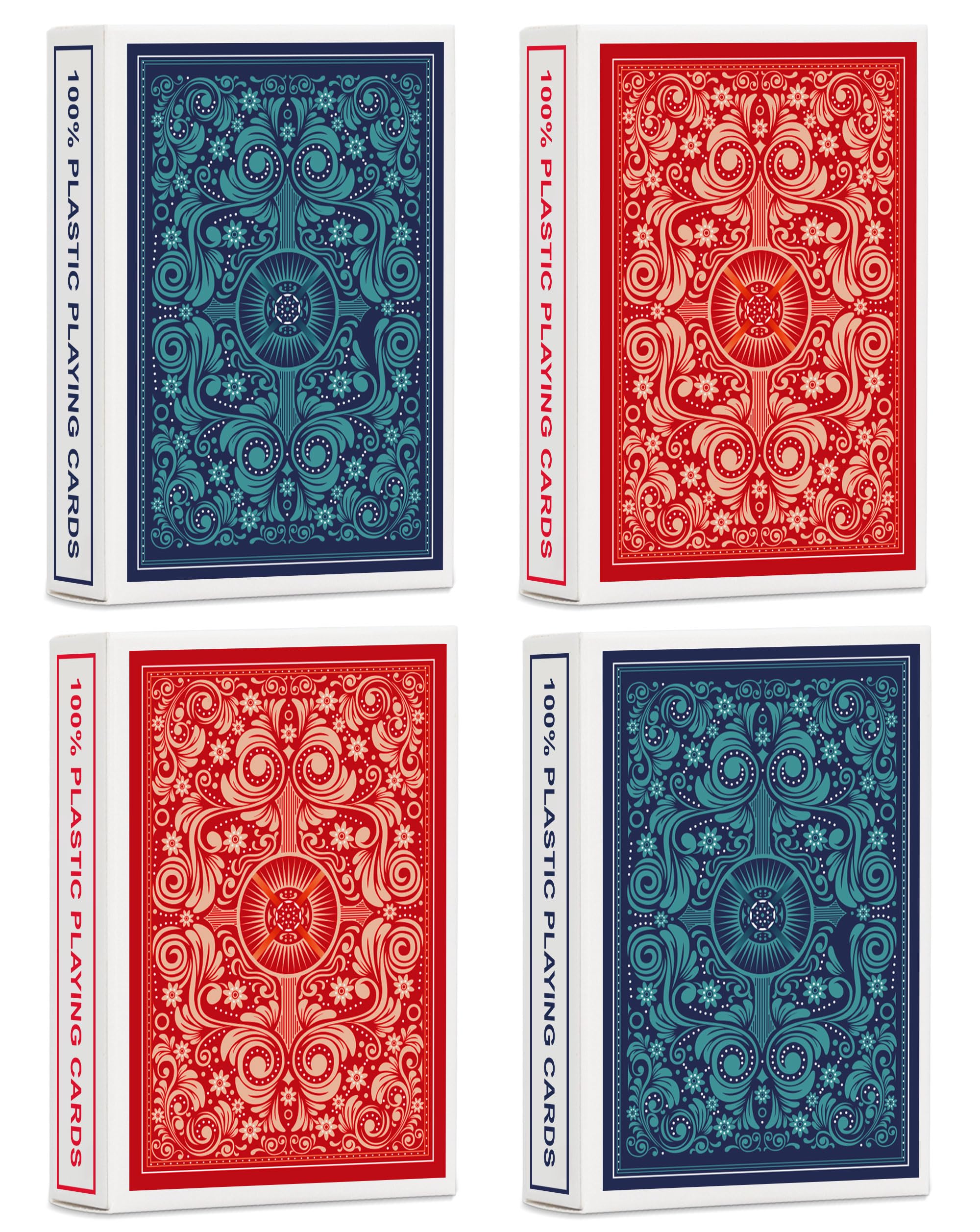 Timenued blue back playing cards designed for durable, long lasting play