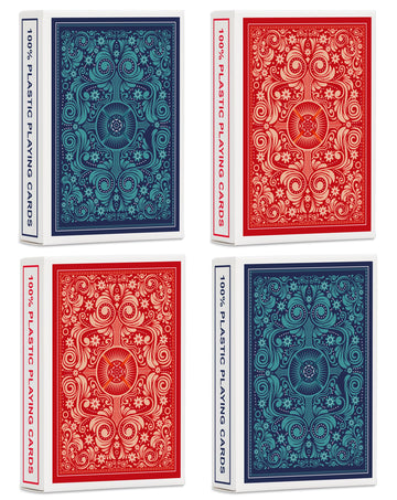 Timenued blue back playing cards designed for durable, long lasting play