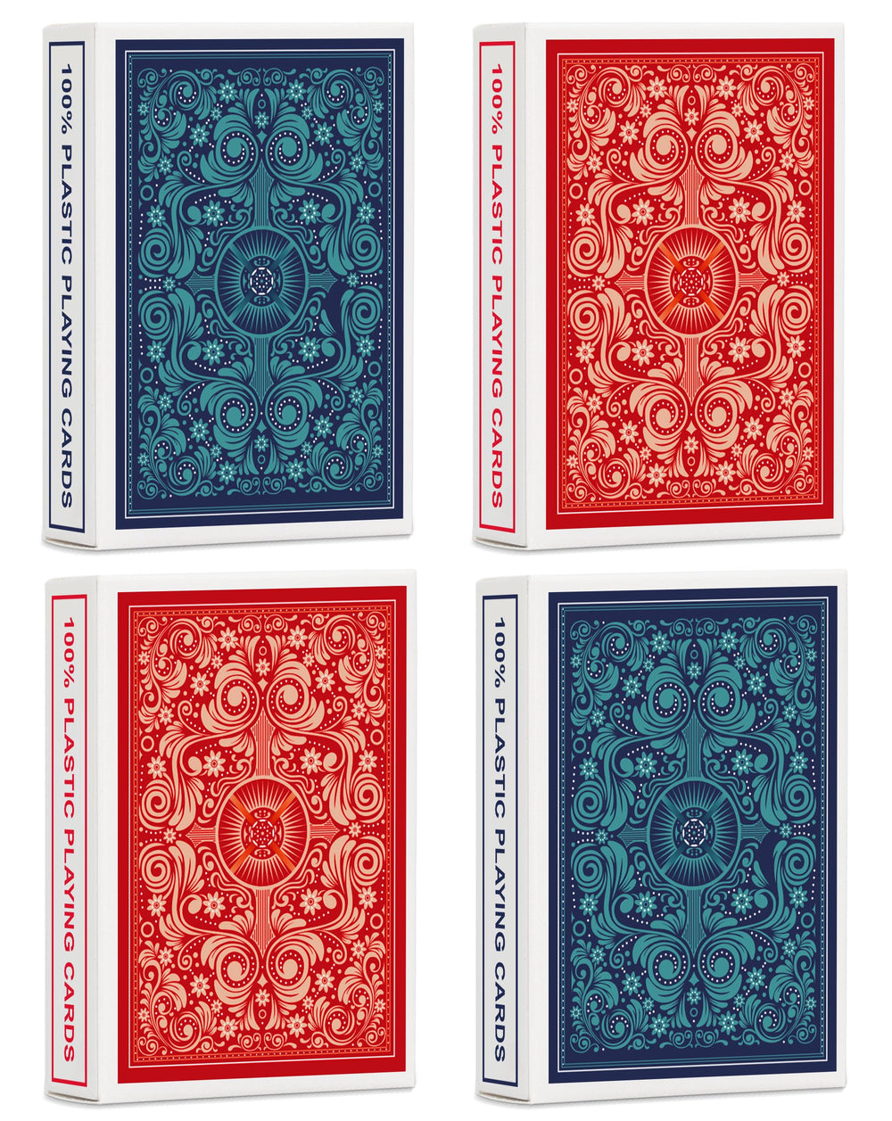Timenued blue back playing cards designed for durable, long lasting play