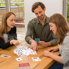 Timenued plastic cards flexible and easy to shuffle during play