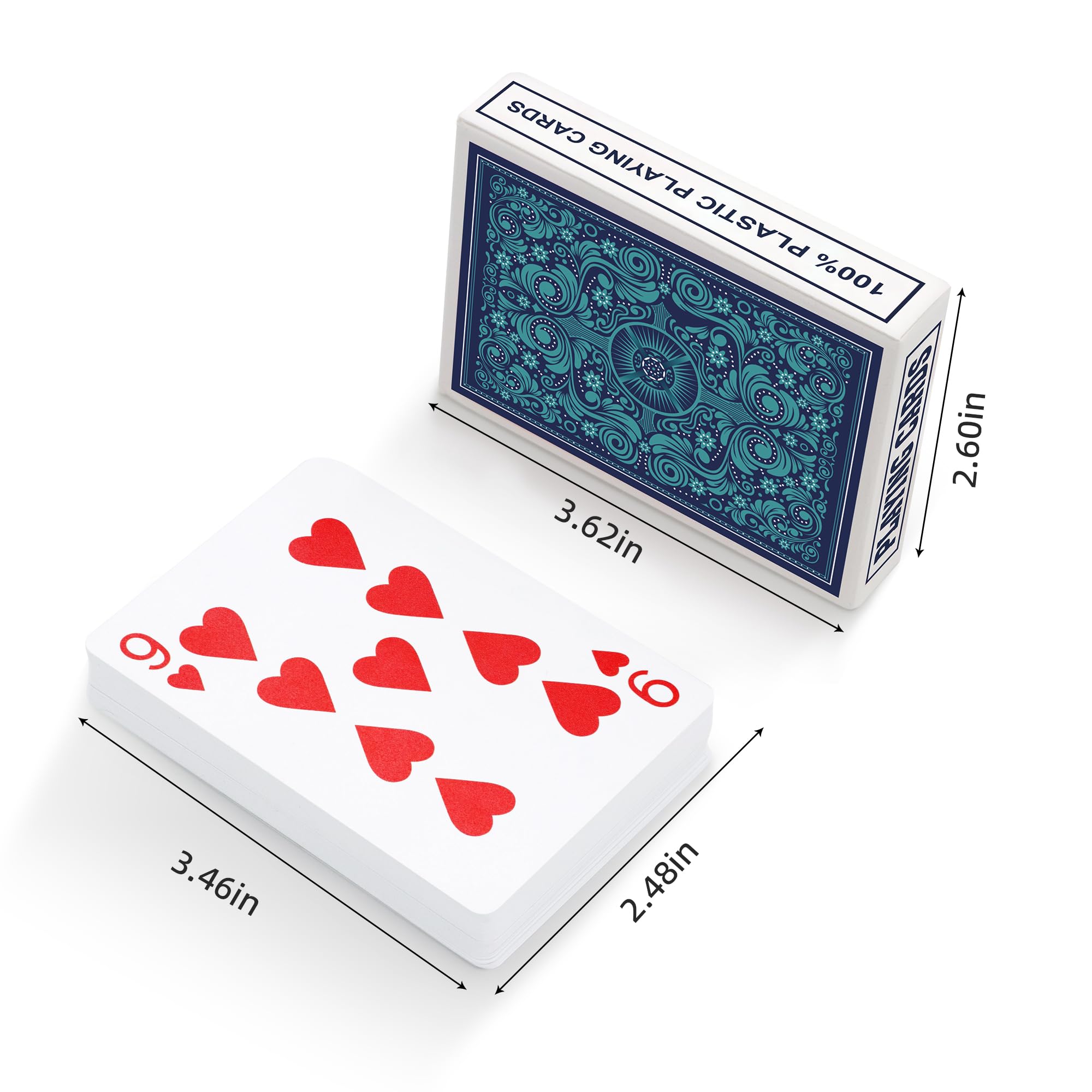Timenued red back playing cards ideal for family game nights