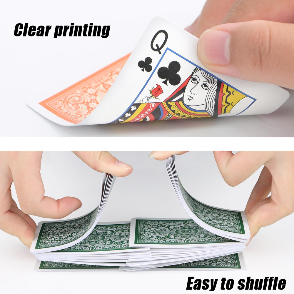 Timenued playing cards linen-finish feel supports smooth handling.