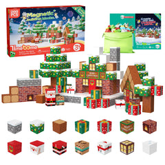 Timetome Christmas magnetic blocks assembly enhances creativity and spatial skills.