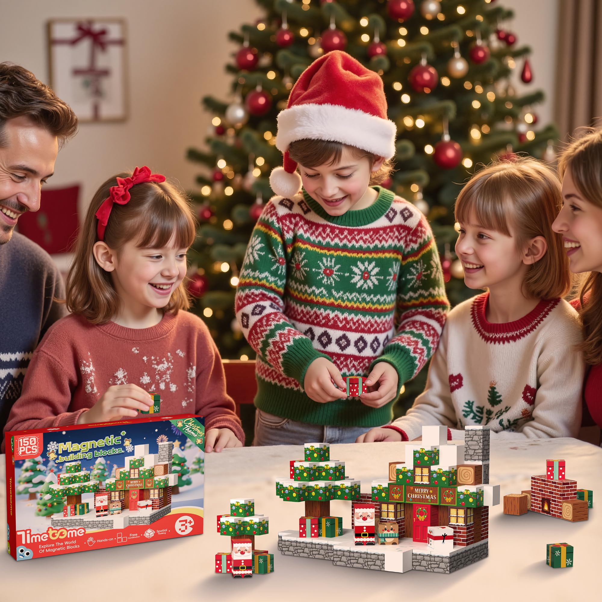 Timetome STEM learning blocks with 2 cm edges promote safe play.