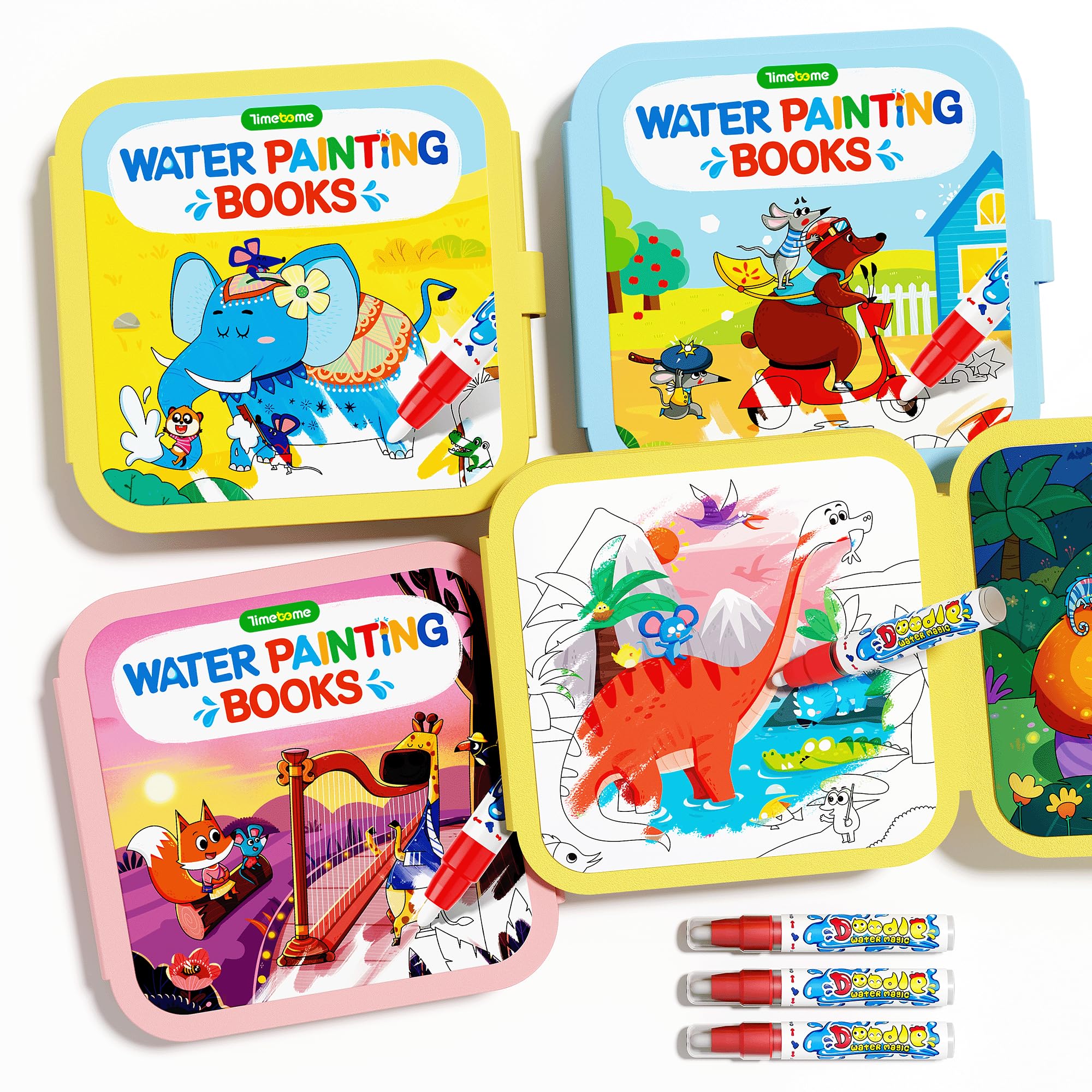 Timetome Fairy Tale water painting book cover reveals vibrant colors with water
