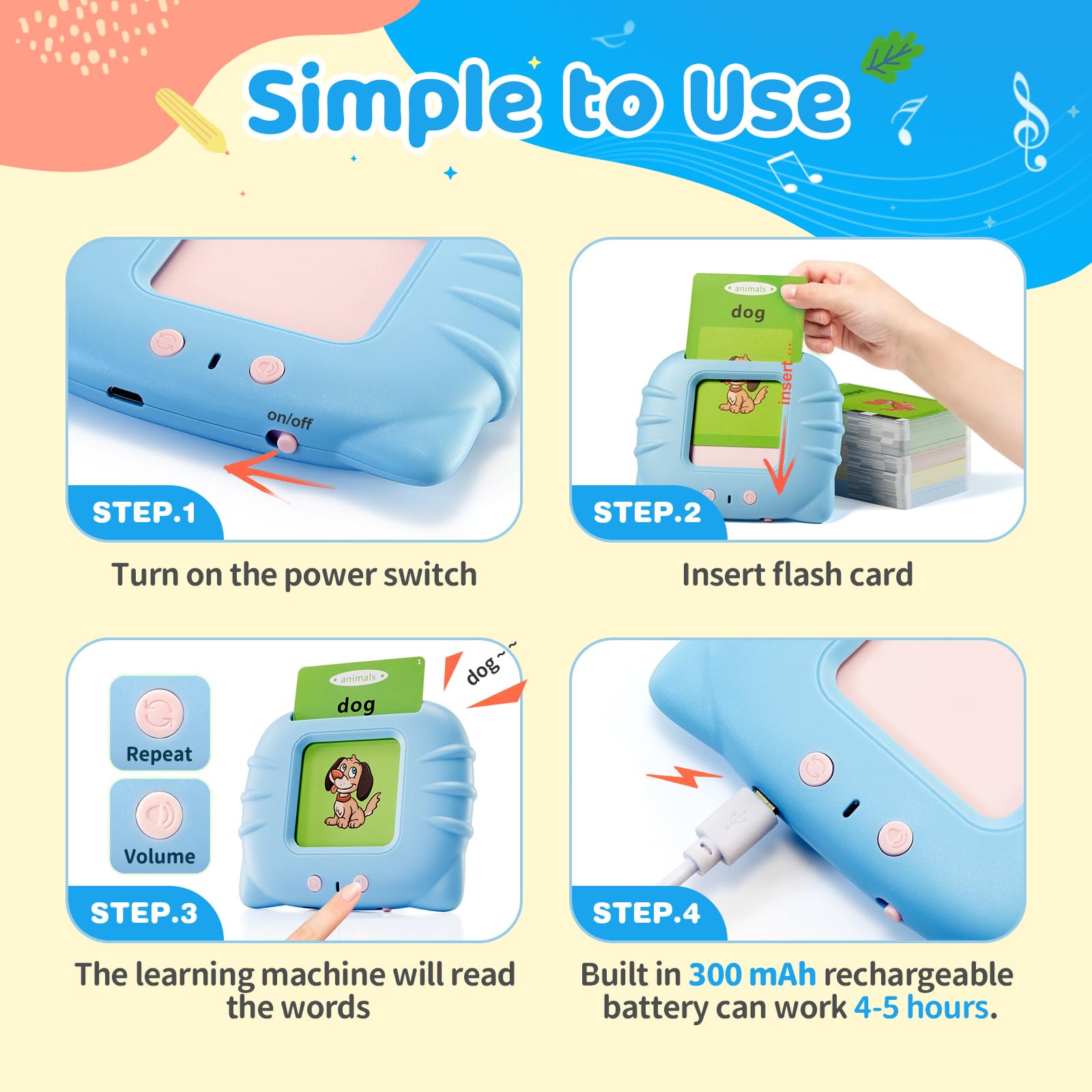 TimingSXD bilingual fruit card for vocabulary and sound practice
