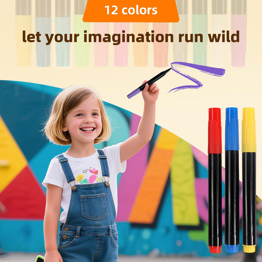Timisigns neon markers color-swatches show vivid palette for art projects