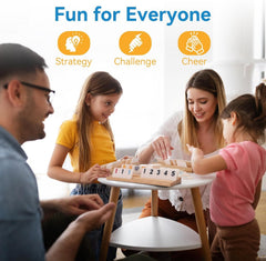 Timissu Rummy Cube wooden racks keep tiles organized during play