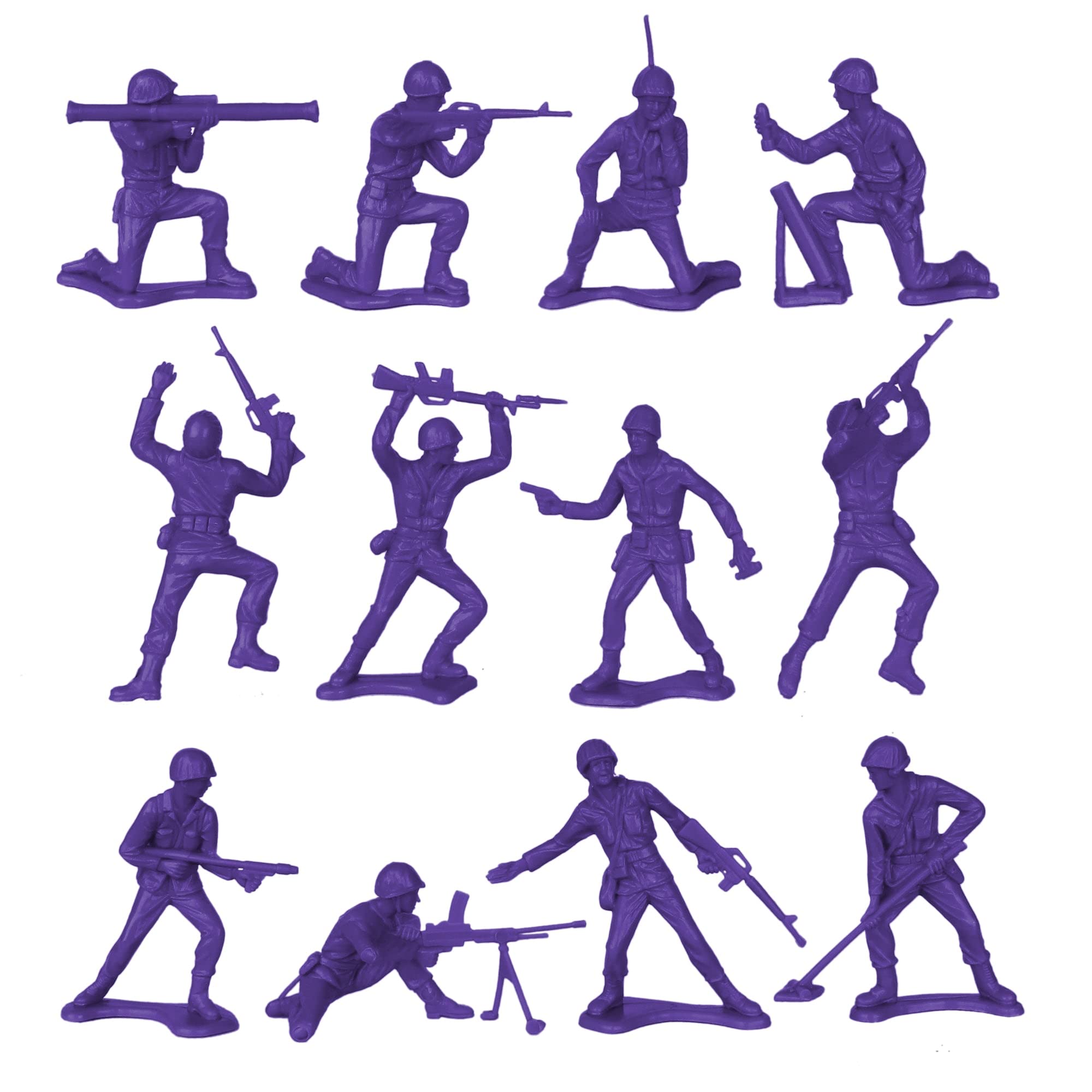 Tim Mee Toy Purple bazookaman Army figure for dynamic action scenes