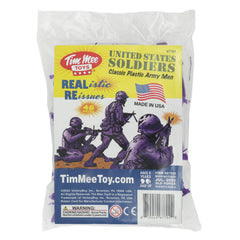 Tim Mee Toy Purple LMG operator army figure for rapid-fire battle visuals
