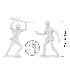 Tim Mee Toy white bazookaman figure for dynamic battlefield dioramas.
