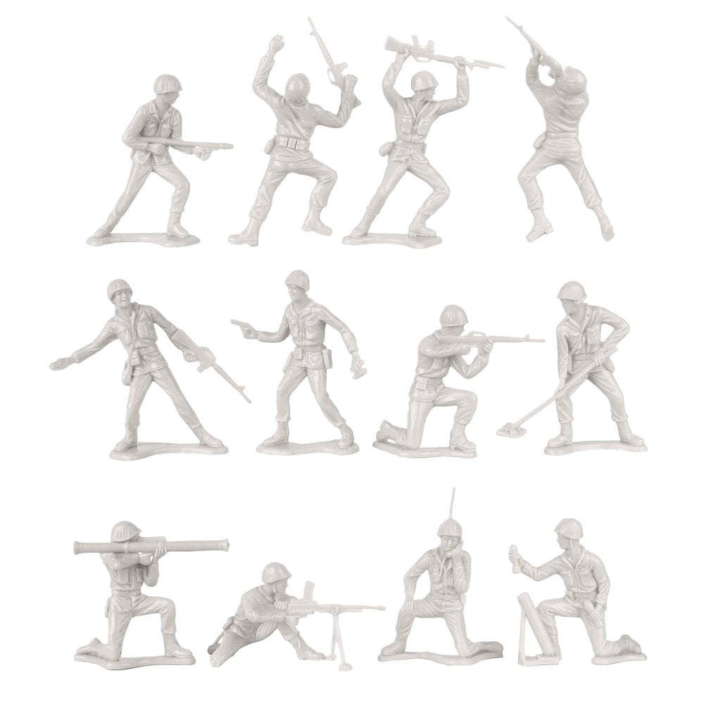 Tim Mee Toy white mortar operator figure for diorama scenes.