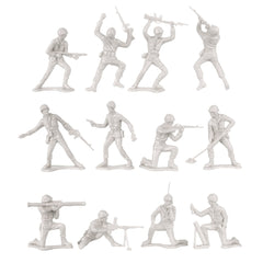Tim Mee Toy white mortar operator figure for diorama scenes.