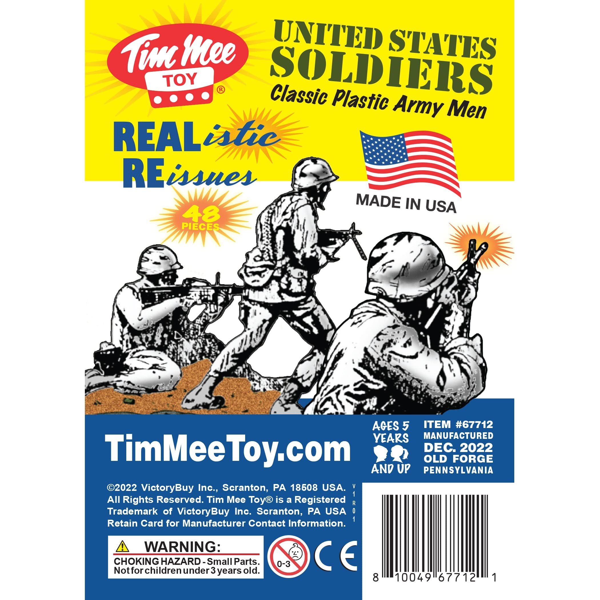 Tim Mee Toy white officer with binoculars figure for role play.