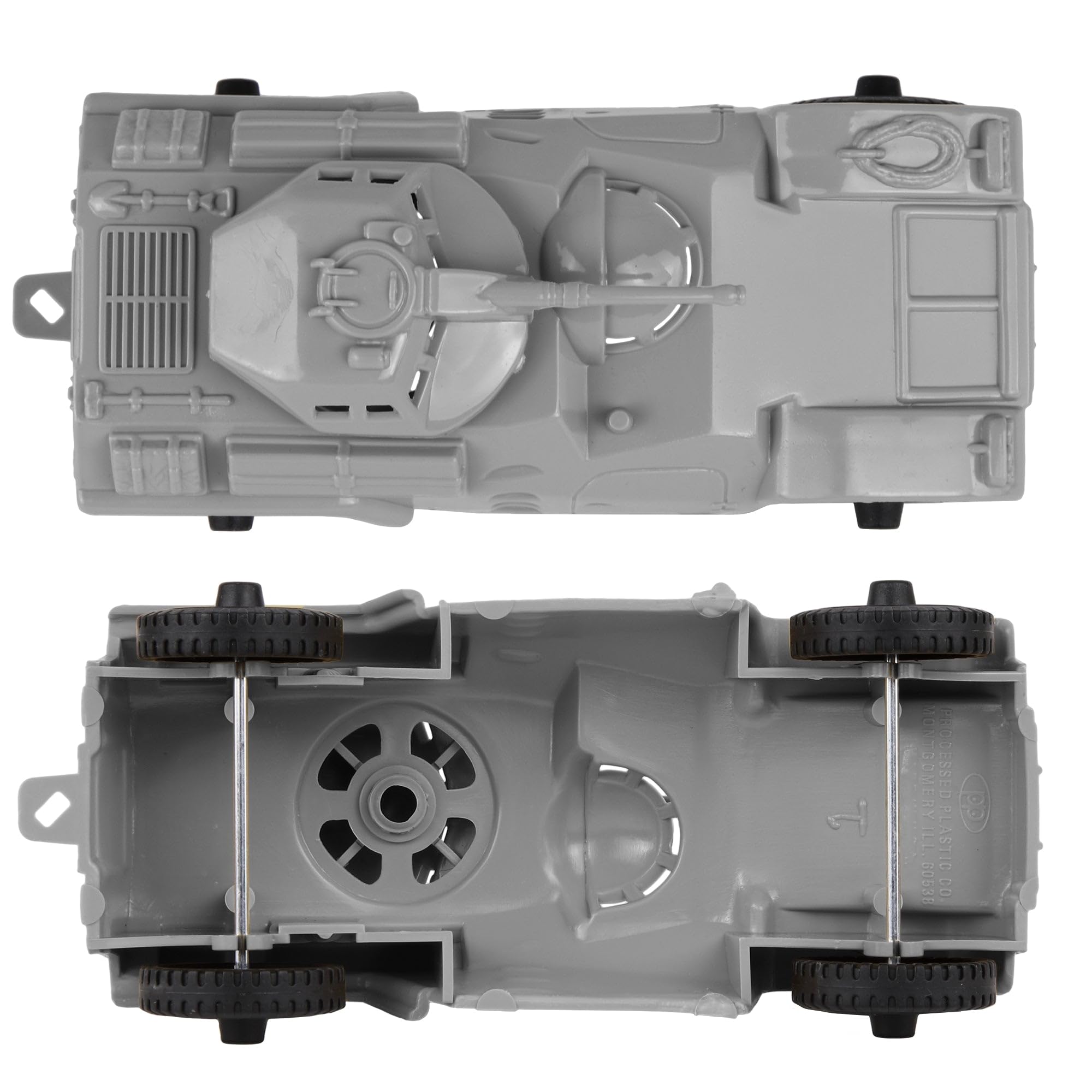 Tim Mee Toy Recon Patrol armored car gray turret rotation enables interactive play