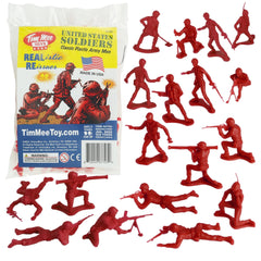 TimMee Plastic Army Men red figures in a polybag ready for imaginative play.