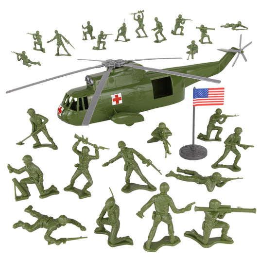 TimMee Toy rescue helicopter playset shows sturdy assembly for lasting imaginative play.
