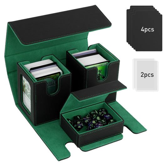 TiMOVO MTG Deck Box with display window showcases Commander deck securely