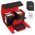 TiMOVO MTG deck box with display window for quick commander viewing during play