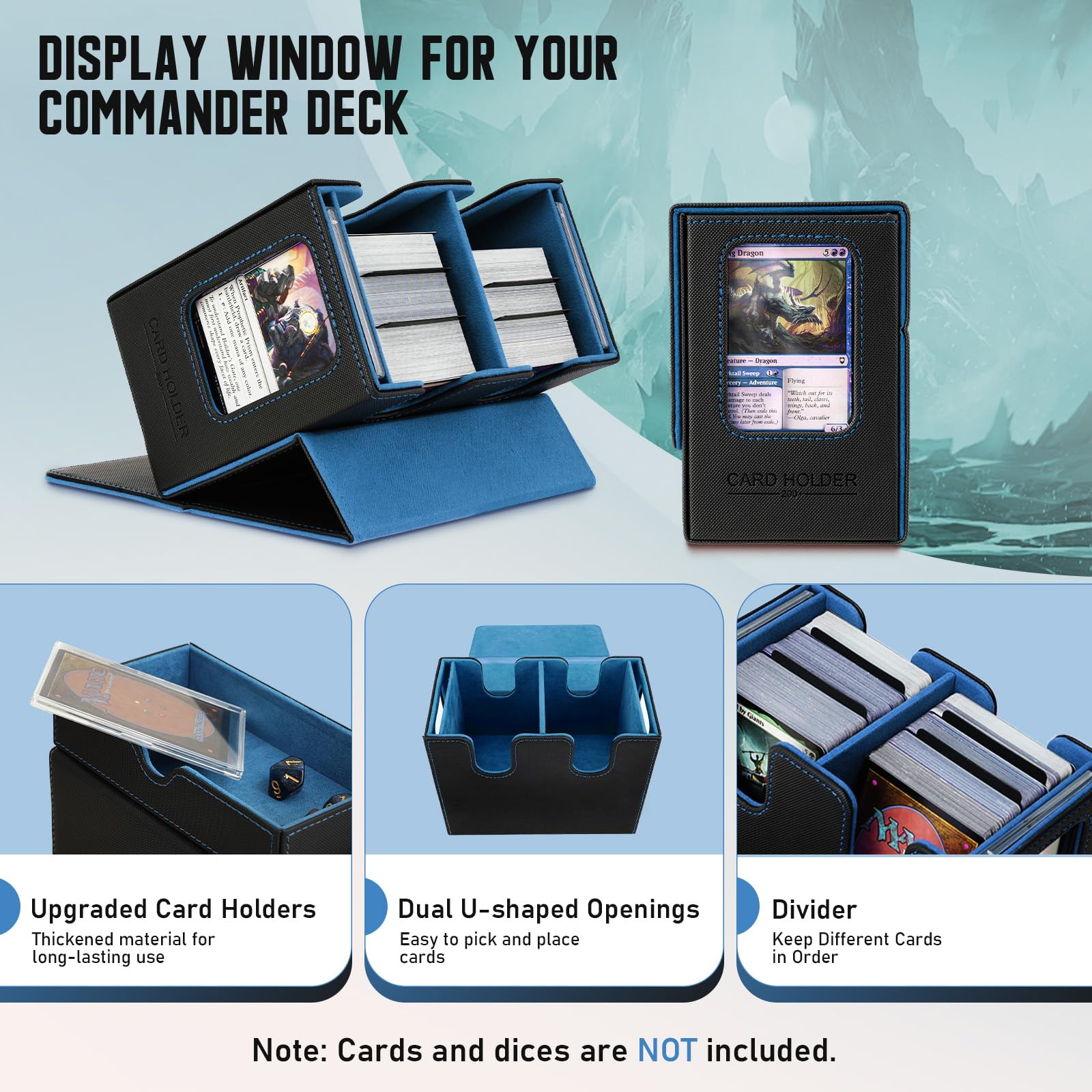 TiMOVO MTG deck box inner dividers help organize decks by category.