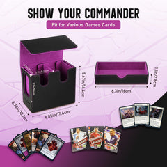 TiMOVO MTG deck box interior showing two compartments and six dividers for organization.