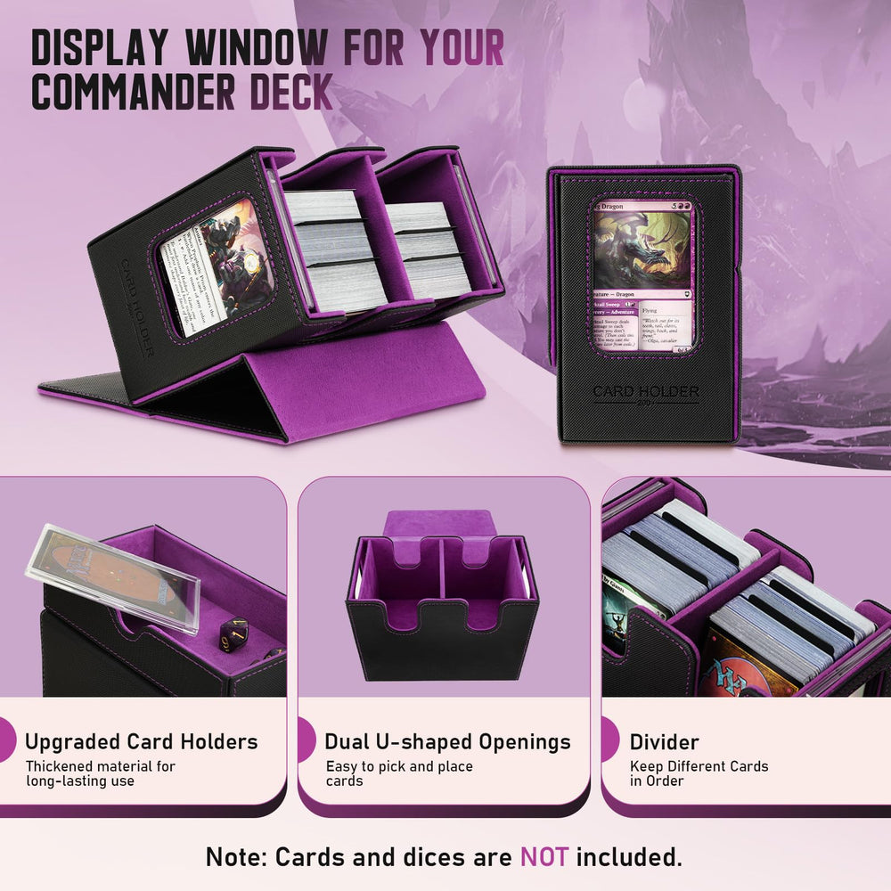 TiMOVO MTG deck box magnetic closure keeps securely shut during transit.
