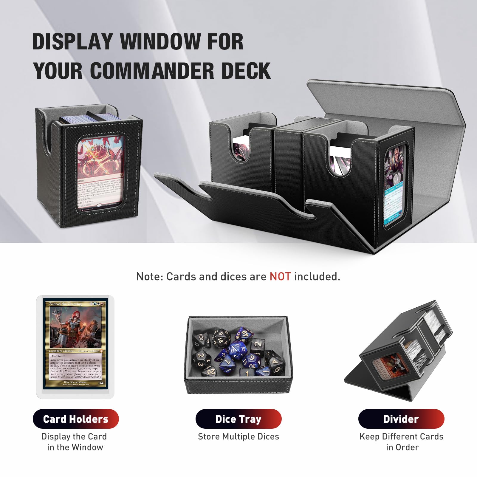 TiMOVO MTG deck box magnetic closure prevents accidental openings