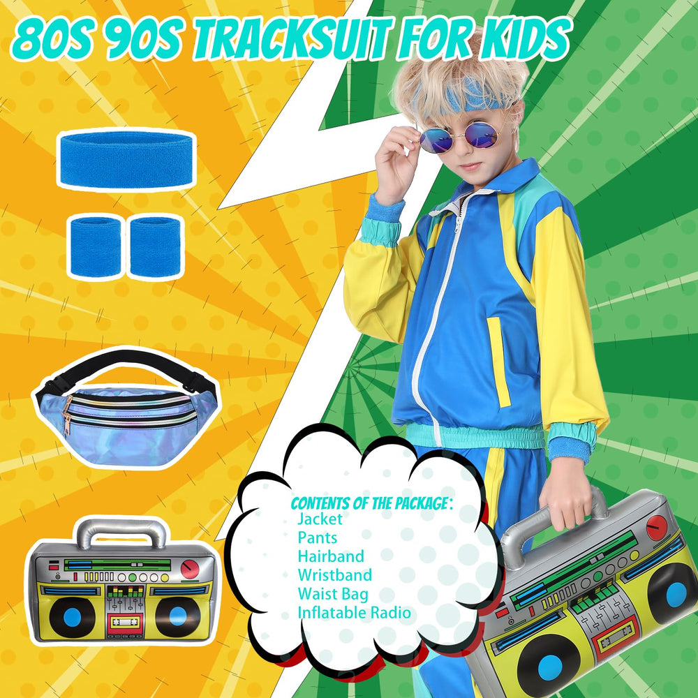 TIMSOPHIA blue headband adds authentic retro flair for performances.